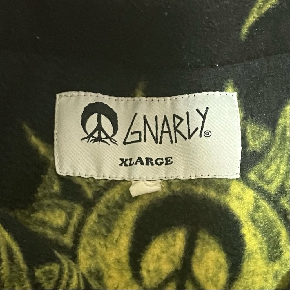 Gnarly Men's Black and Yellow Sun Pattern Sweater - Picture 6 of 8